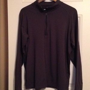 Quarter zip mock neck pullover